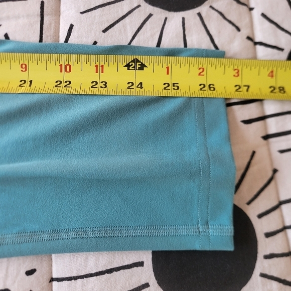 EUC Gymshark Training Cropped High-Waist Legging Capri Teal Women Xlarge - Picture 15 of 15